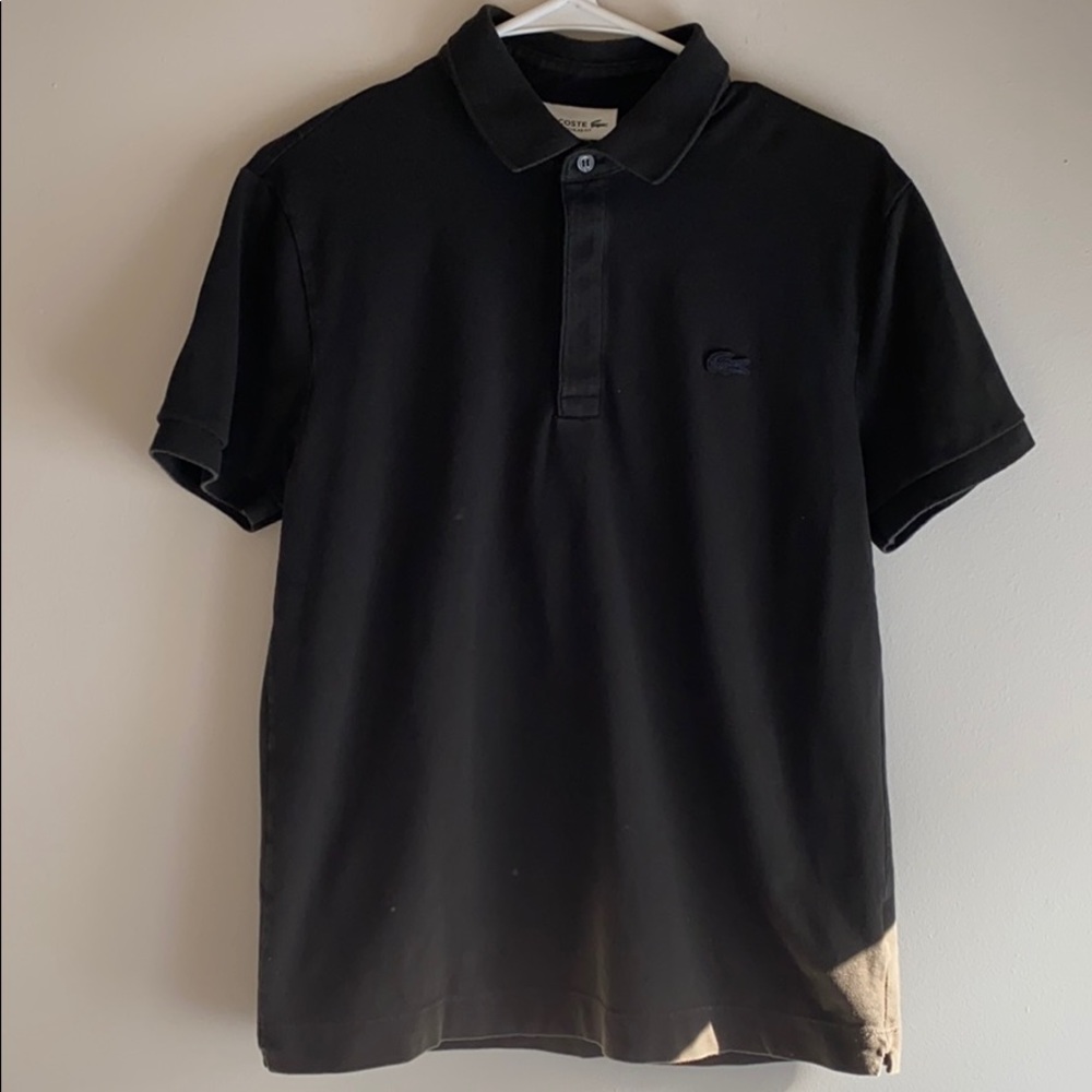Lacoste Regular Fit Polo Black size S